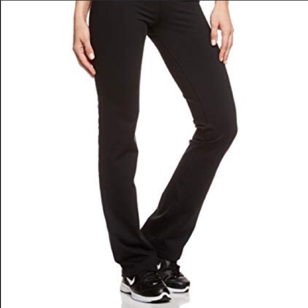 NWT Nike: Extra Small Long Black Flare Workout Leggings - Picture 6 of 8